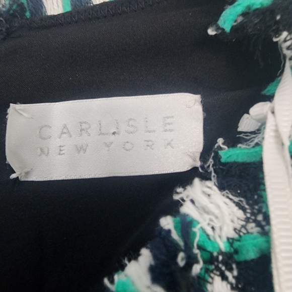 NWT Carlisle New York Women’s Delancey Tweed Dress Raw Edge Size 10 - Picture 6 of 8